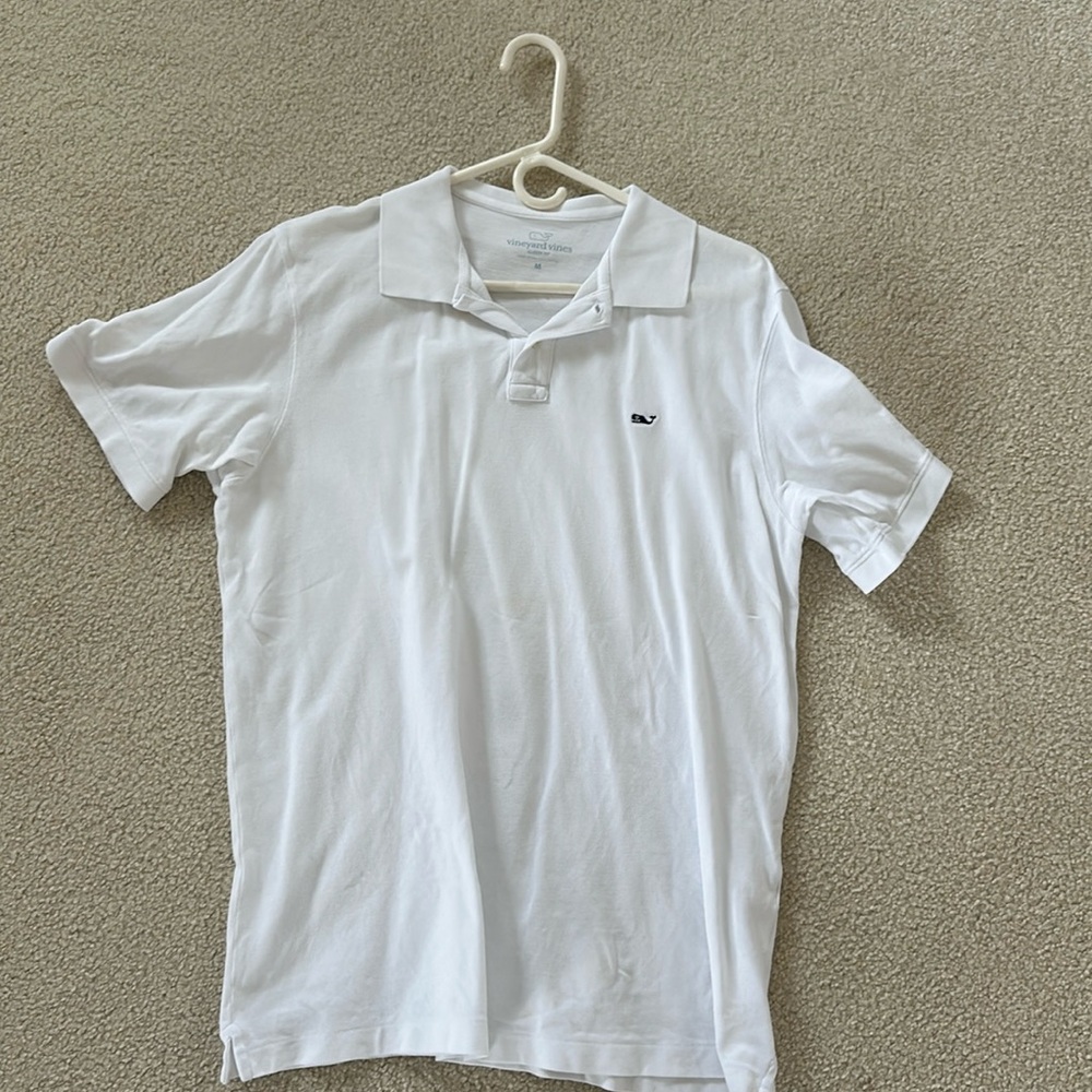 Vineyard Vines Men’s Medium Polo Shirt Classic Fit White